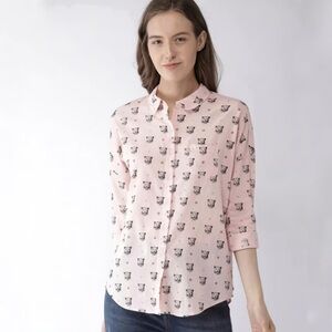 Scotch & Soda Pink stargazer Leopard Print Shirt